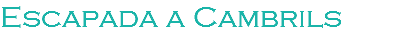 Escapada a Cambrils